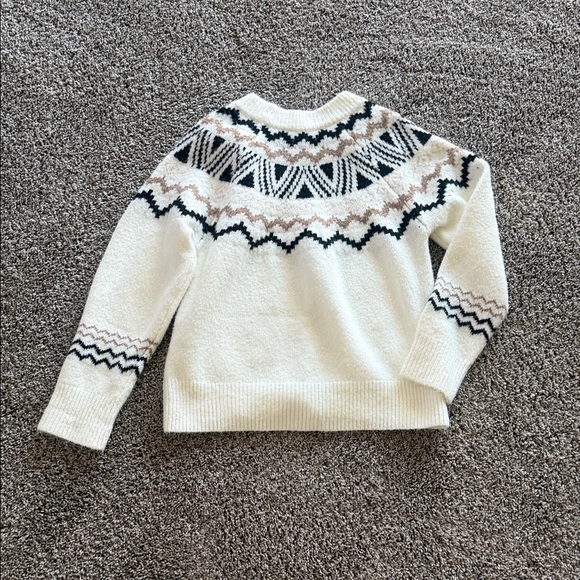 Altar’d State Cream Patterned Sweater - Picture 2 of 3